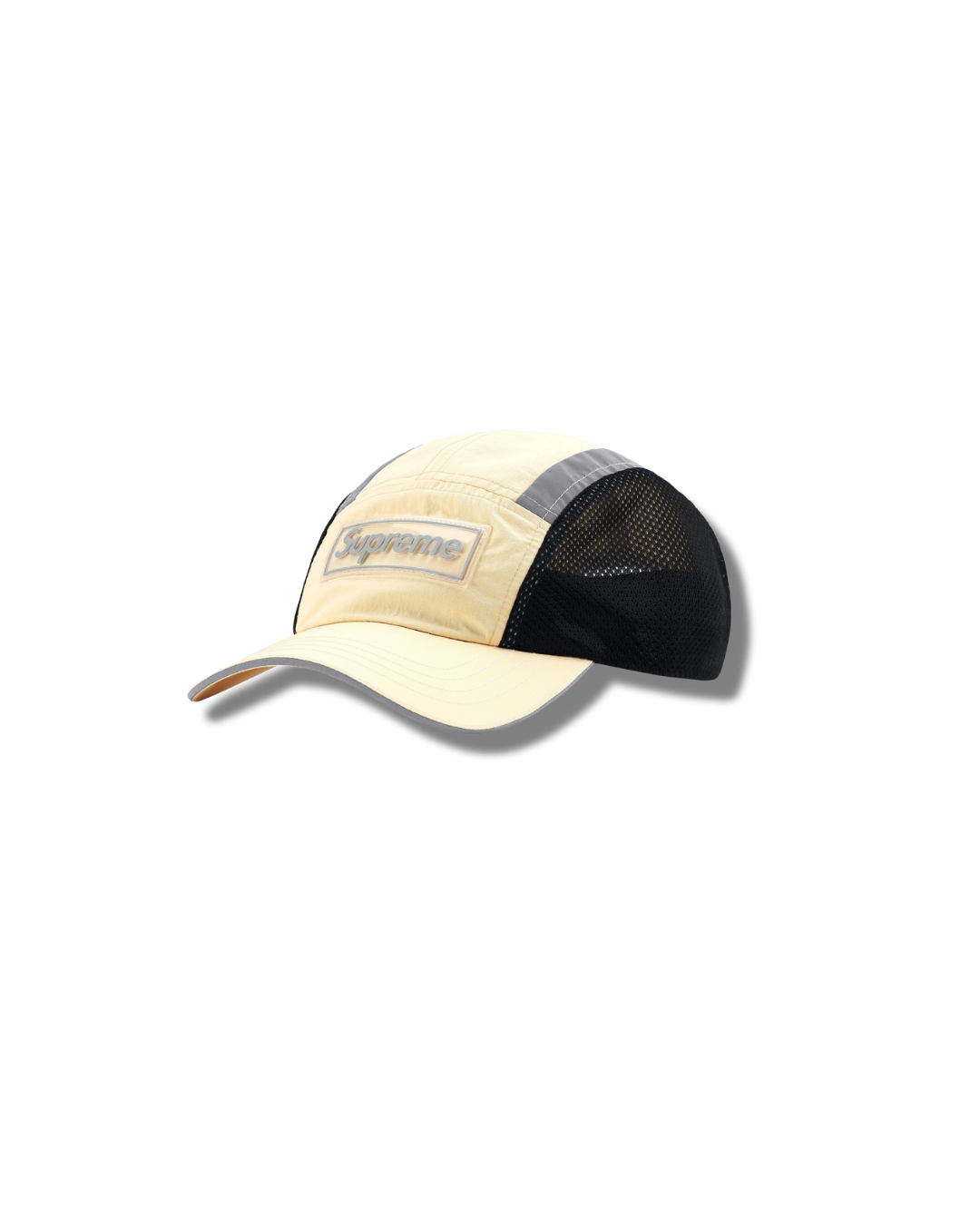 Supreme “Mesh Side Panel Beige Camp Cap”