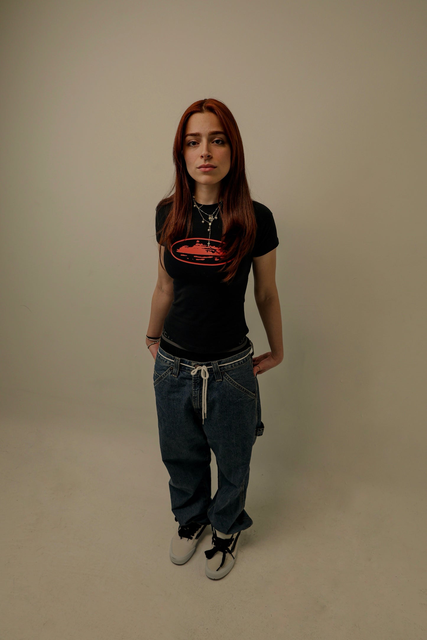 Corteiz “Women Alcatraz Black And Red Baby Top”