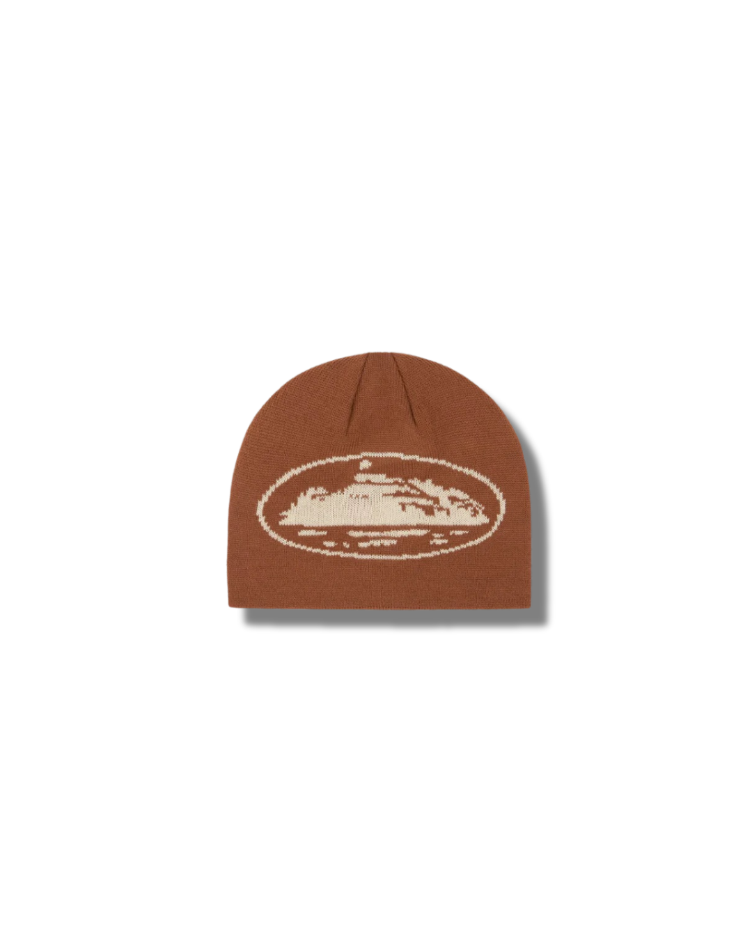 Corteiz Alcatraz Brown Beanie