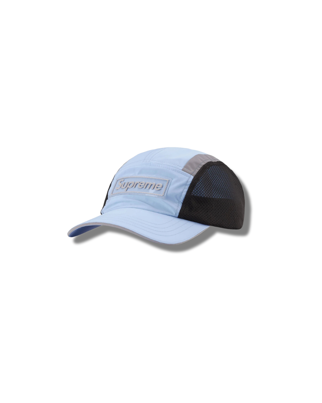 Supreme “Mesh Side Panel Baby Blue Camp Cap”