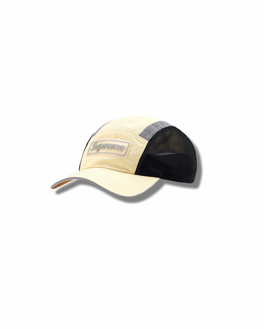Supreme “Mesh Side Panel Beige Camp Cap”