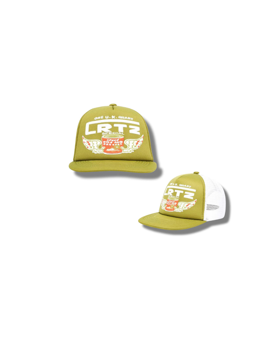 Corteiz “Gasolina Trucker Hat Olive Green”