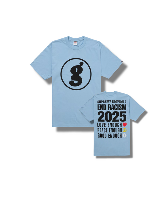 Supreme “GOODENOUGH End Racism Blue Tee”